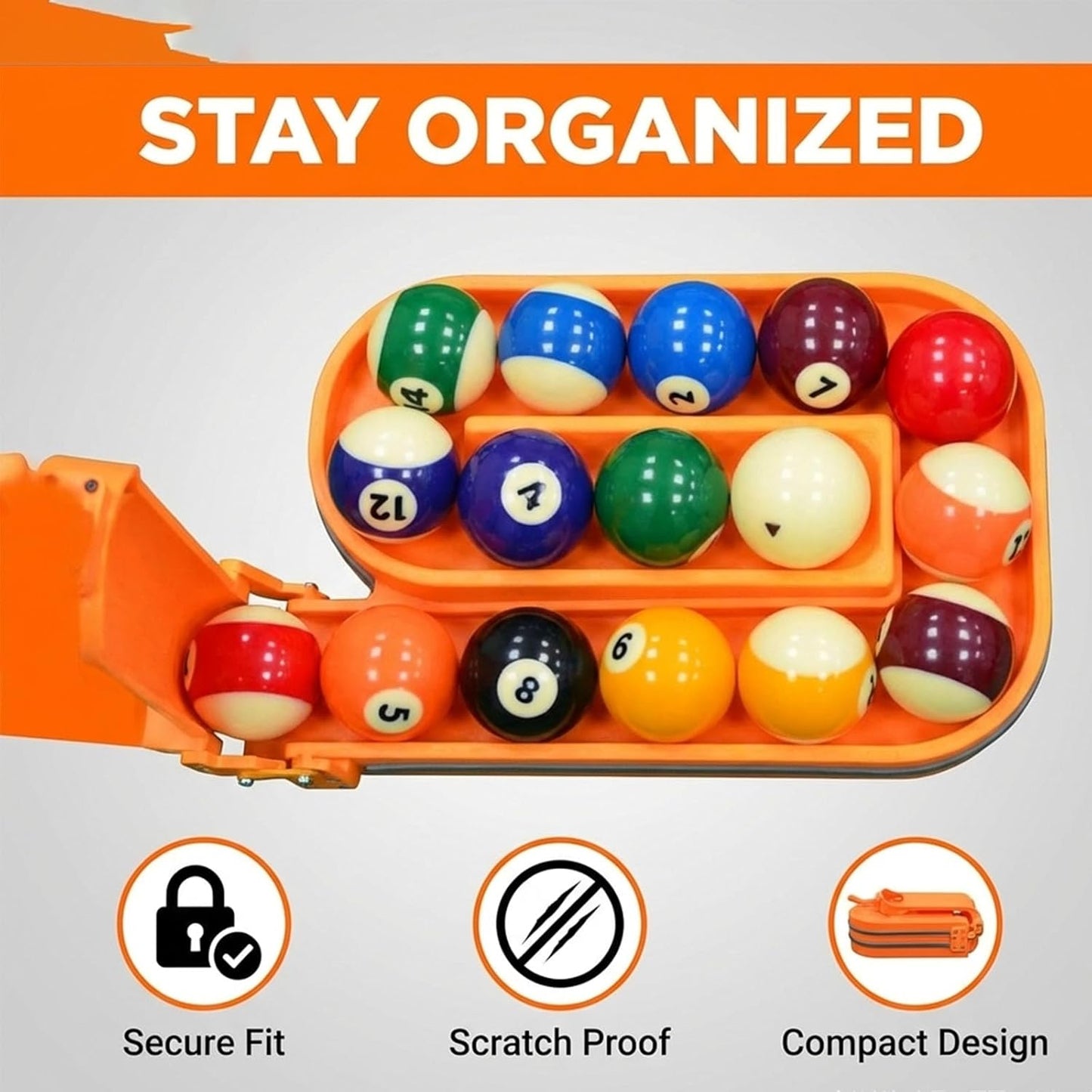 🎯 Precision 3D‑Printed Pool Ball Rack – Perfect Triangle in Seconds, Practice Like a Pro