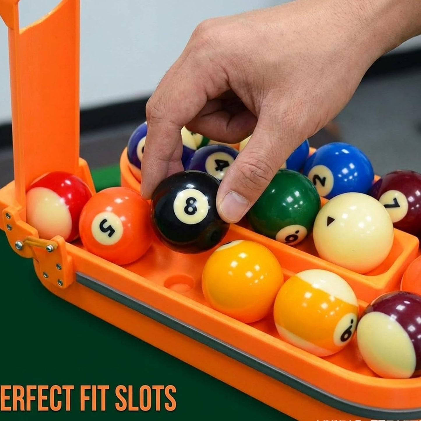 🎯 Precision 3D‑Printed Pool Ball Rack – Perfect Triangle in Seconds, Practice Like a Pro