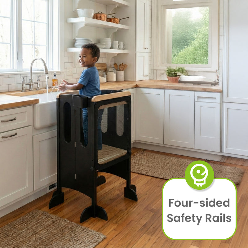 👶Fold & Grow Learning Tower for Toddlers (18 Months – 6 Years)