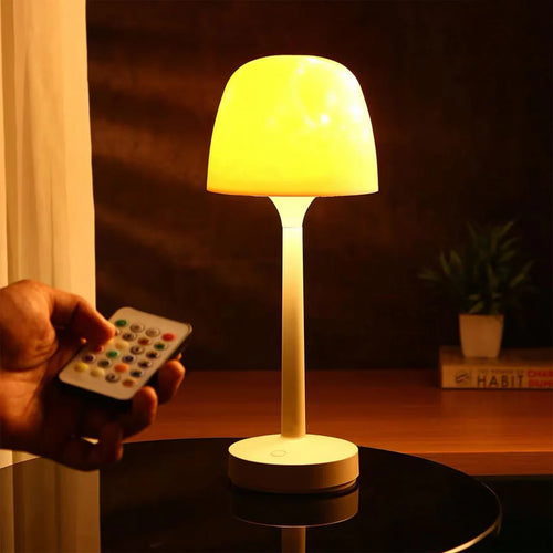 Bigsmall LED Table Lamp with Remote Control | Touch Sensor Bedside Night Lamp with Warm Light | Modern Desk Lamp forBedroom, Living Room & Home Décor