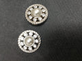 beautiful buttons, diamanté pearl buttons, silver OR Gold buttons, coat buttons, jacket buttons, 40L buttons